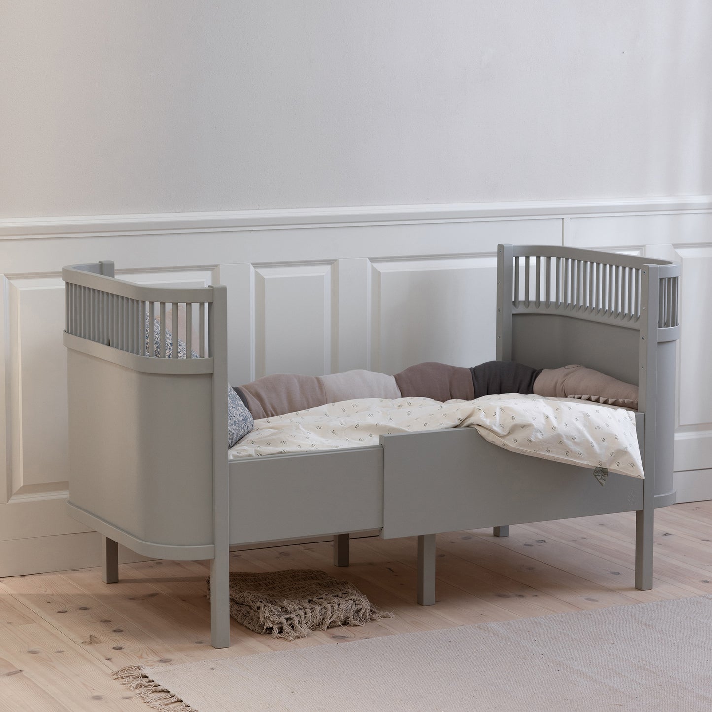 Zebra, Cot&amp;Junior bed 2in1, Classic Grey