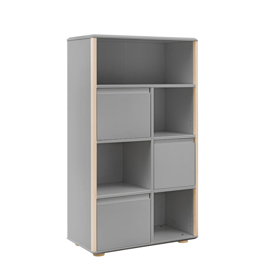 Inmondo, Funflex High Bookshelf, 3-MDF doors, Different colors