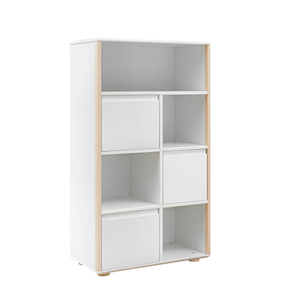 Inmondo, Funflex High Bookshelf, 3-MDF doors, Different colors