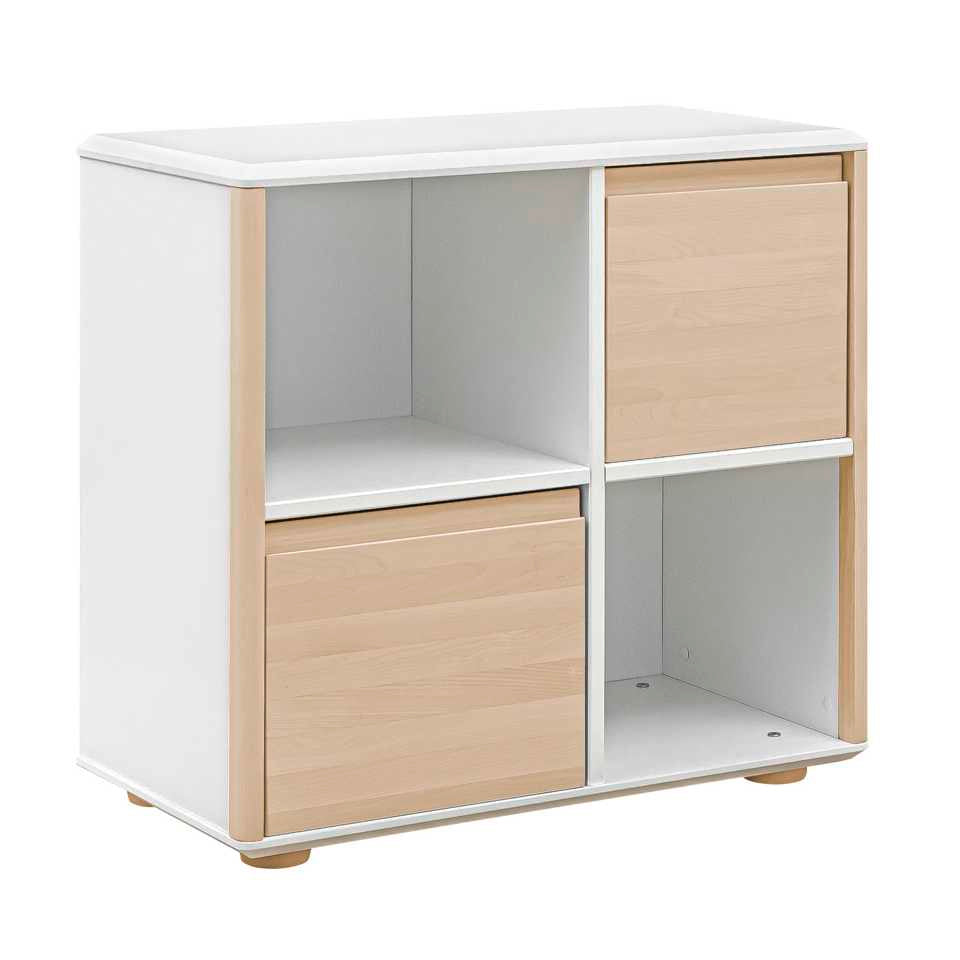 Inmondo, Funflex Low chest of drawers, Birch doors, Various colors