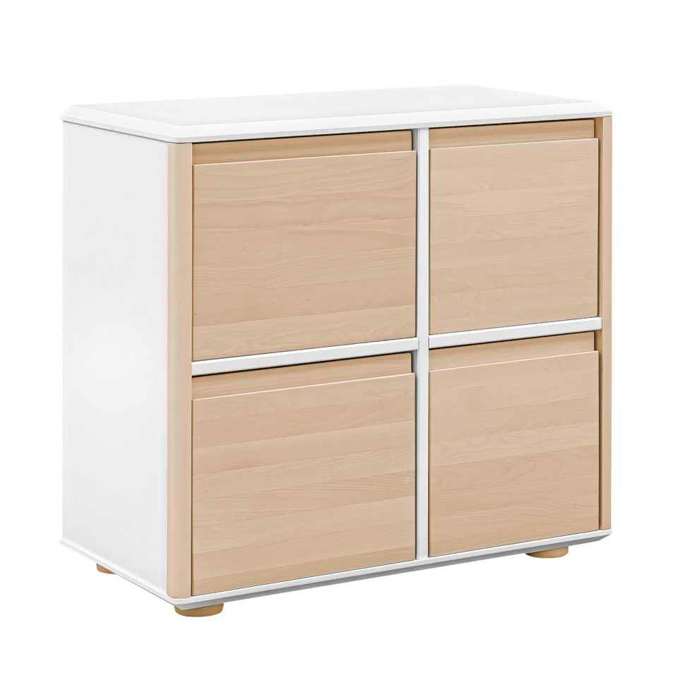 Inmondo, Funflex Low chest of drawers, Birch doors, Various colors