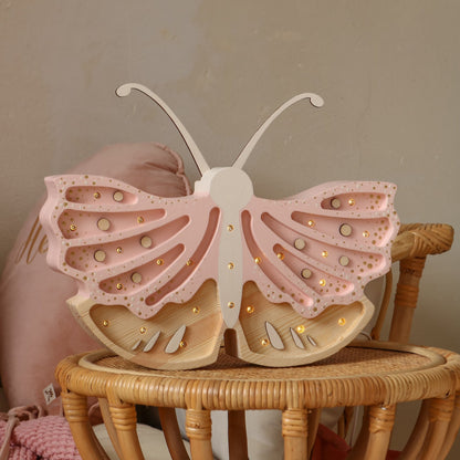 Little Lights Night light, Butterfly Strawberry Cream