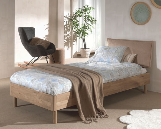 Vipack, Forrest Oak, Bed 90x200cm, Oak&amp;Boucle