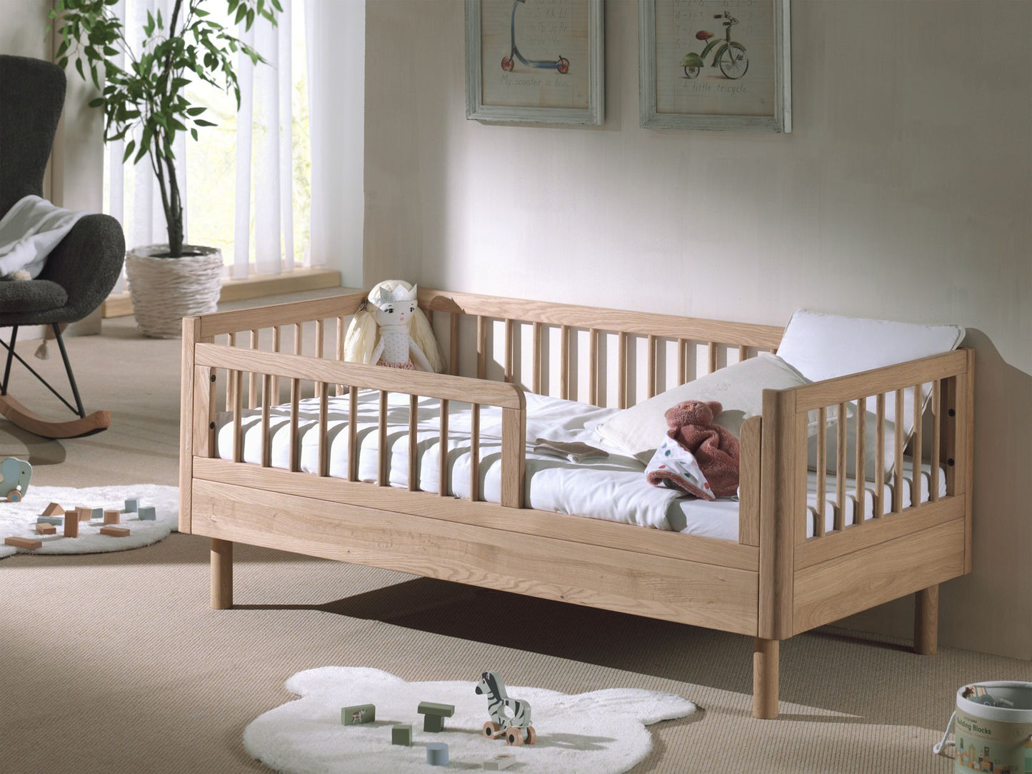 Vipack, Forrest Oak, Junior bed 70x140cm, Oak