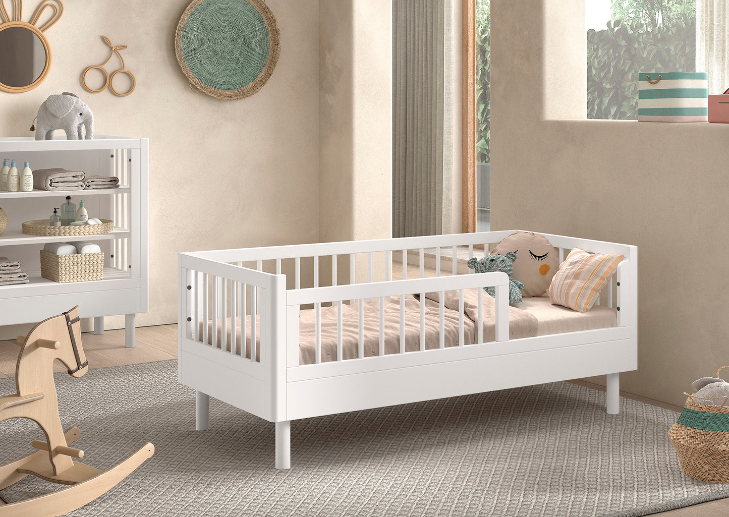 Vipack, Forrest Beech, Junior bed 70x140cm, White