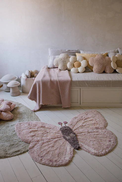 Animal, Washable Rug, Butterfly