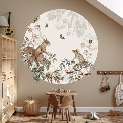 Wall sticker 140 cm, Tiny Forest