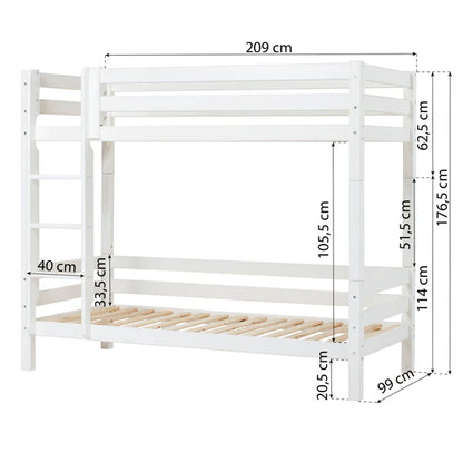 ECO Luxury, Korkea Kerrossänky (Muunneltava) 90x200 cm, White