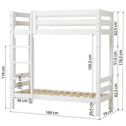 ECO Luxury, Korkea Kerrossänky (Muunneltava) 70x160 cm, White