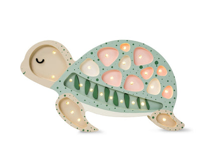Little Lights Yövalo Turtle, Seafoam Pink