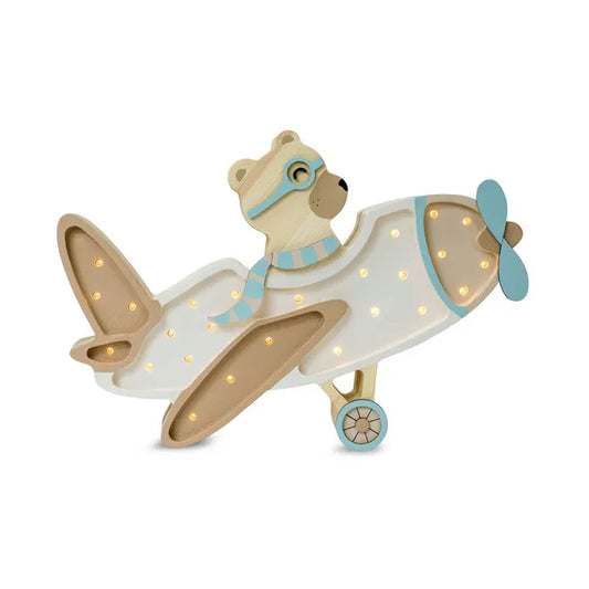 Little Lights Night light, Vintage Plane, 4 Different colors