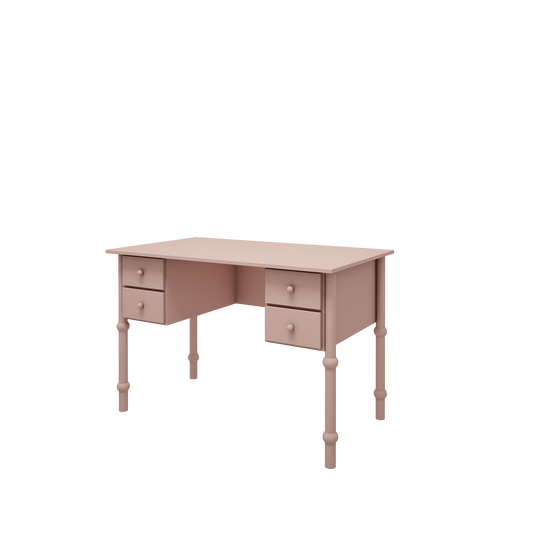 Wood Luck Design, Desk, Babushka Natural Pink