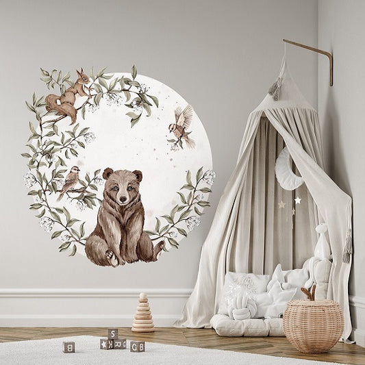 Wall sticker 140cm, Forest Animals, Bear