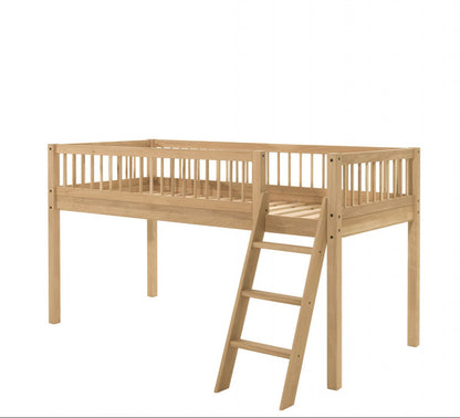 Vipack, Forrest Oak, Half loft bed 90x200cm, Oak