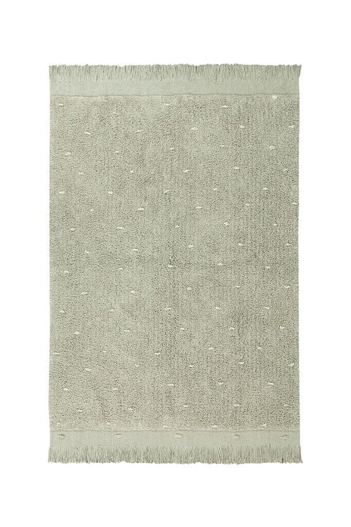 Mushroom Hunt, Washable Rug, Olive