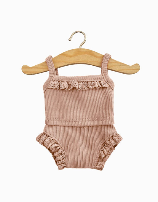 Minikane Underwear Set, Rose Petale